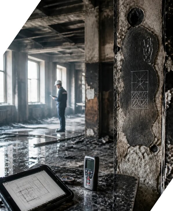 Обследование зданий после пожара в Кимрах от 15659 р. | ЭкспертизаРоссия