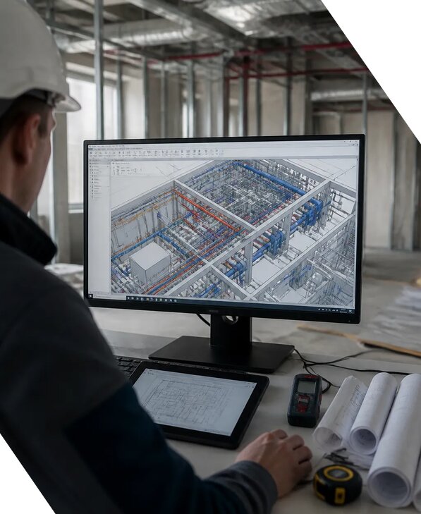 Создание BIM модели инженерных сетей для объектов в Кимрах