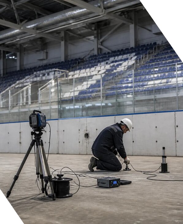 Испытание спортивных сооружений на прочность в Кимрах
